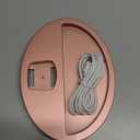 deweisn Dresser Mount Tri-Fold Lighted Vanity Mirror with 21 LED Lights, Touch Screen and 3X/ 2X/ 1X Magnification, Two Power Supply Modes Make Up Mirror, Travel Mirror