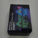 500FT Permanent Outdoor Lights Waterproof with Smart App Control Remote,DIY Scene Modes,Music Sync hronization,Eaves Lights for Garden Decor,Deck,Christmas (RGB (Red, Green, Blue))