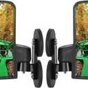 Universal Tractor Mirrors, Strong Magnetic Tractor Side Mirrors Compatible with Kubota B BX Mahindra John Deere Tractor Accessories (2.6in-Super Strong Magnet)