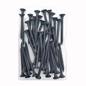 35pcs 1-1/2 inches Black Wood Screws,Wood Screws for Drywall,Phillips Drive Self Tapping Dry Wall Screws