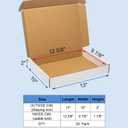 Wowxyz White Shipping Boxes 13x10x2" 30 Pack - Corrugated Cardboard Box Mailers for Small Business, Literature Mailer Packaging Supplies