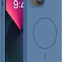 Miracase Silicone & Magnetic for iPhone 13 Case, Glass Blue