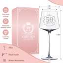 50th Birthday Gifts for Women Her - Elegant Decorations with Vintage Wine Glasses, Wine Bag, Birthday Sash, Crown,Rhinestone Birthday Tiara, Perfect for Women,Mom,Wife,Coworker,Best Friend,Sister