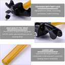 Car Steering Wheel Lock, Anti-Theft Security Rotary Steering Wheel Lock with 2 Keys, Universal Heavy Duty Steering Wheel Locking Device for Truck Van SUV, Car Accessories