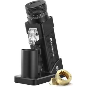 STARSEEKER E55 Pro Electric Coffee Grinder, 55mm Titanium Conical Burr - Professional Espresso Grinder with Stepless Adjustment & Anti-Static Tech, for Home, Office, Caf Use