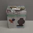 Baker's Friend Waffle Cone Maker Machine with Browning Control, Nonstick Waffle Bowl Maker, 7.5 Ice Cream Cone Maker, Thin Waffle Maker Crispy, Cone Roller & Bowl Press Included, Aqua