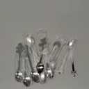 16 Pieces Christmas Spoon for coffee Creative Stainless Steel Stirring Spoon Bulk for Soup Dessert, 4 Styles(Silver)