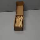 GUSTO [100 Count] Natural Bamboo Disposable Forks - Biodegradable and Eco-Friendly Utensils for Outdoors, Parties, and Events