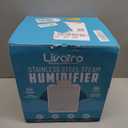 Stainless Steel Humidifier, 3L Warm Mist Humidifier, Easy Clean with Warm Steam Humidifier, Healthy Air Mist Humidifiers for Bedroom Living Room, with Sleep Mode and Auto-off Setting