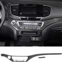 Center Console Panel Strip Trim for Honda Pilot 2016-2022, Carbon Fiber Automotive Center Consoles Cover Decals Protector Interior Accessories