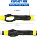 2 x Golf Grip Trainer for Right & Left Hand, Swing Training Aid for Correct Hand Position, Anti-Slip Golf Grip Attachment, Muscle Memory Golf Practice Tool for Beginners & Pros