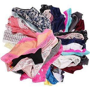 UWOCEKA Women Underwear,Varity of Panties 12 Pack Boyshort Hipster Briefs Assorted L