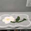 Bathroom Rug Set 1  Piece, Soft Cute Bath Mat and U-Shaped Contour Toilet Rug, Absorbent Microfiber Plush Bath Rug Set, Non-Slip Bath Carpet Machine Washable, 32x20 Plus 22x20 inches