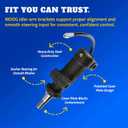 MOOG Front Radius Arm Bushing Kit - Heavy Duty Arm Mount - Idler Bracket & Steering Gear Idler - Wear Resistant Replacement Steering Bracket