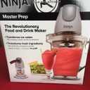 Ninja Blender Master Prep Food Processor with 450 Watt Base, 48oz Pitcher, 16oz Chopper Bowl, and 40oz Processor Bowl for Shakes, Smoothies, and Meal Prep, Black (QB1004)