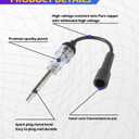 Spark Plug Tester,Car Accessories Spark Tester,Car Exterior Accessories Ignition Coil Tester Tool,Plug-in Sparks Testers Small Engine,Fit for Cars,Lawnmower,Internal External Engine (1pcs)