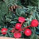 3 Ft Green Christmas Tree with Lights, Timer 8 Modes DIY 50 Warm White Lights Battery Operated Small Artifical Full Xmas Tree Pine Needles Cones Red Berry for Tabletop Home Indoor Holiday Party Decor