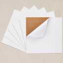 6 Pack Self-Adhesive Square Cork Boards for Wall with 100 Push Pins for Bulletin Boards Cork Wall Home School Office Decorative12"x12"x1/4"