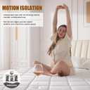 Queen Size Mattress 12 Inch,Queen Mattress in a Box for Cool Sleep Gel Memory Foam Hybrid Bed Mattresses Individual Pocket Springs,Soft&Breathable Comfort Support,Medium Firm Feel,Motion Isolation
