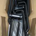 Wallmaster Garage Storage Organization Wall Mount, Garden Tool Rack Organizer Heavy Duty Folding Chair Hangers with 6 Adjustable Hooks 48inch Tracks Max Load 450lb