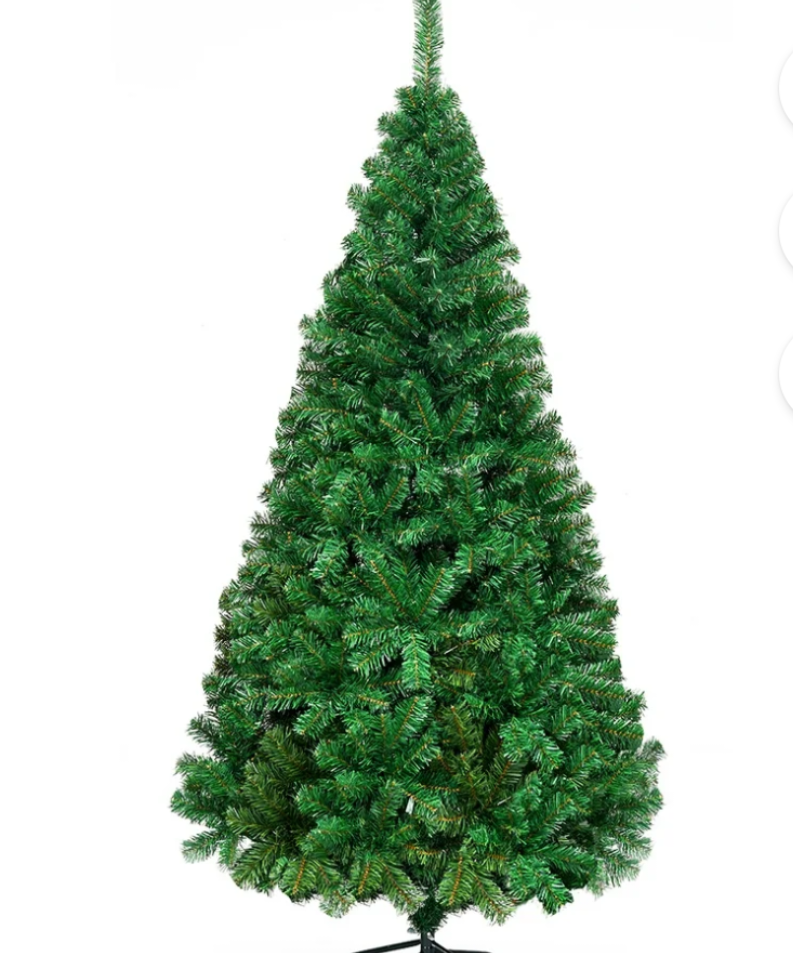 6Ft Artificial PVC Christmas Tree Stand Indoor Outdoor Green