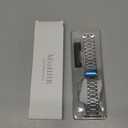 MioHHR Solid Stainless Steel Band Compatible with Apple Watch 46mm (Series 11 10), Metal Strap with Soft TPU Case for iWatch Series 11/10 46mm Women and Men, Silver