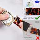 V-MORO Resin Bands Compatible with Apple Watch Series 11/10/9/8/7 Band Lightweight Tortoise Fashion Bracelet Strap Replacement for iwatch Series SE/6/5/4/3/2/1 Women Men 42mm/41mm/40mm/38mm