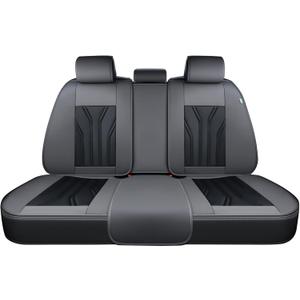 FLORICH Rear Seat Covers Leather Car Seat Covers Waterproof Back Seat Cover Automotive Seat Covers Universal Seat Cushion Protector for Most Cars Trucks SUV-Gray&Black FLORICH Rear Seat Covers Leather Car Seat Covers Waterproof Back Seat Cover Automotive Seat Covers Universal Seat Cushion Protector for Most Cars Trucks SUV-Gray&Black
