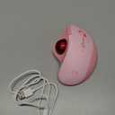 seenda Wireless Trackball Mouse, Ergonomic Bluetooth Rollerball Mouse Rechargeable, 3 Device Connection Optical Mice Adjustable DPI Thumb Control Mice Compatible for PC/Laptop/Windows/Mac - Pink