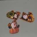 3 Pcs Fall Gnome Decor Thanksgiving Fall Pumpkin Gnome Figurines Wooden Harvest Autumn Figurine Decorations for Thanksgiving Gifts Party Home Table Decor