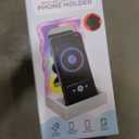 Wireless Induction Speaker 5-in-1 Bluetooth Speaker with Phone Holder, Surround Sound, 3500mAh, 8 RGB Ambient Lights, 360° Adjustable Stand, Holder for iPhone/Android/iPad Gifts for Men Women (White)