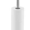 BAGNOLUX Bathroom Toilet Paper Holder Stand with Reserve, SUS304 Stainless Steel Rustproof Pedestal Tissue Roll Holder Heavy Duty, Brushed Nickel