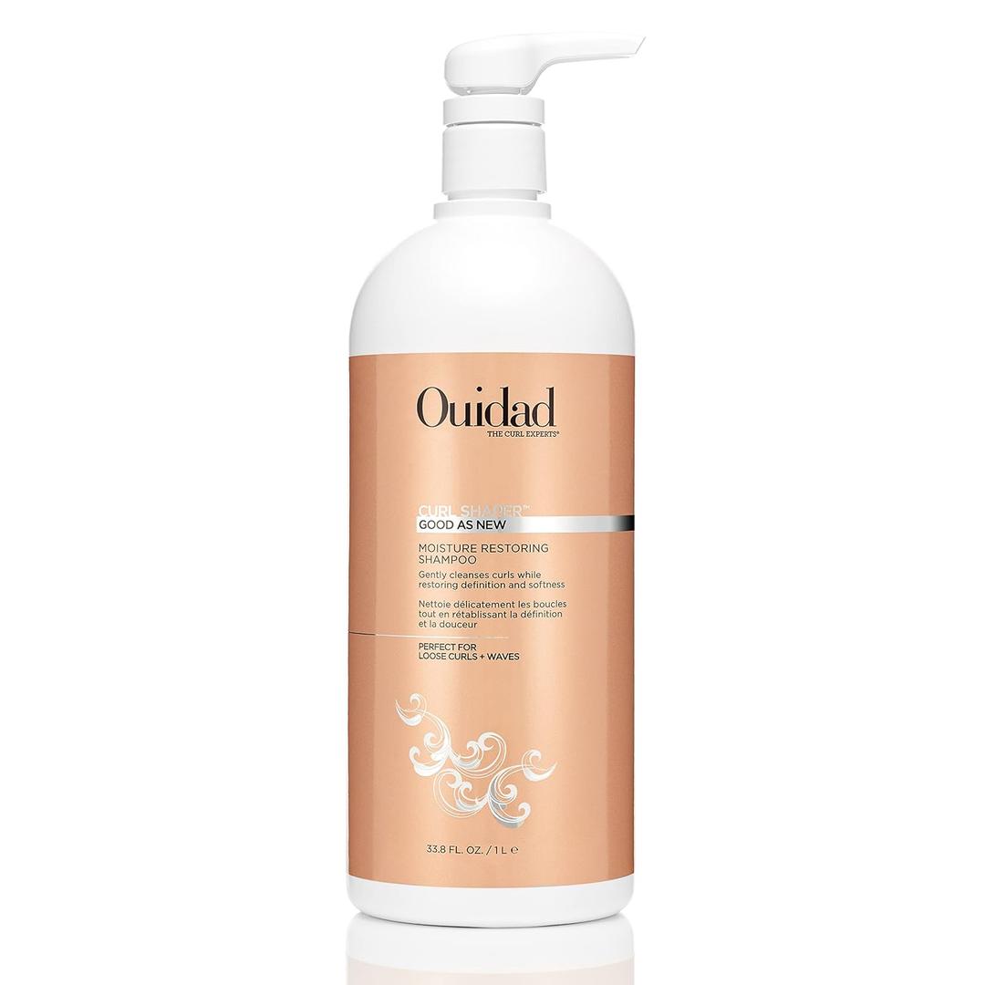 Ouidad Good As New Moisturizing Shampoo - Wash Away Excess Oil Without Stripping Hair, Moisturize and Protect Loose Curls & Waves, Use Daily to Enhance Definition And Prevent Breakage, Sulfate-Free