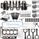 GM2.4L Engine Rebuild Overhaul Kit Fit for Chevrolet Equinox, Buick Regal Verano, GMC Terrain, Saturn, With Replace Head Gasket Set & Connecting Rod 12578324 12654958 ES72196