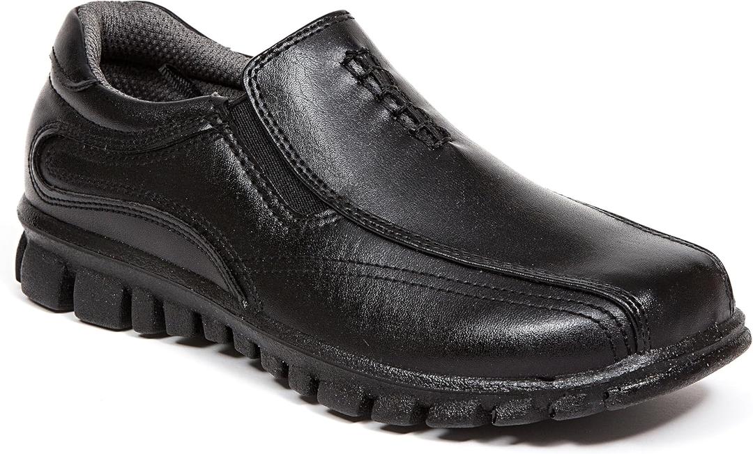 Deer Stags Stadium Slip-On (Little Kid/ Big Kid), Black, 6.5 M US Big Kid