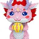 HONLANCH Animal Pink Dragon Micro Building Blocks Set13500PCS 40cm High Series Gift for Adults and Kids