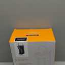 Single Serve One Cup Coffee Maker, for K Cups and Grounds, Mini Coffee Maker with Portable Handle, 6 to 12 Oz Brew Size, for Travel, Camping, Office, RV and Dorm, 120V, Black and Gold