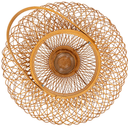 Bloomingville Decorative Bamboo Hand-Woven Lantern Candle Holder, Natural