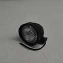 FATECIM 4.5" Motorcycle Headlight Aluminum Visor Bullet Black Head Light Lamp for Harley Sportster XL Dyna Softail Bobber