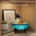 Halloween Ghost Bubble Bath Lamp, Cute Bathtub Ghost Night Lights for Halloween Decor, Halloween Decor for Bathroom, Gift for Book LoversDesk, Shelf, Party & Gift
