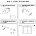 Curtain Rods for Windows 16 to 170 Inches Adjustable Length 1 Inch Diameter Window Curtain Rod with Aluminium Finials, Gold