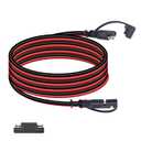 16AWG 12FT Battery Charger Cable, SAE to SAE Terminal Quick Disconnect Harness, 2 Pin Connectors Extension Cables Cord for Car, Motorcycle, Solar Panel