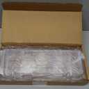 Suction Cup Shower Caddy, Removable Bathroom Organizer Shelf for Shower Storage, No Drilling Clear Square Shower Shelves, Large Capacity & Reusable, Home & Kitchen White