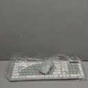 Wireless Keyboard and Mouse Combo, FullSized Wireless Keyboard and Adjustable DPI Mouse, 2.4GHz USB Receiver, Silent Keyboard and Mouse for PC, Windows, MAC, Desktop, Laptop (Avocado Green)