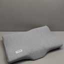 C CUSHION LAB Extra Dense Ergonomic Cervical Pillow for Firm Neck Support - Orthopedic Contour Pillow for Back/Side Sleeper Neck Relief, CertiPURUS Memory Foam Pillow with Organic Cotton Cover