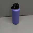 POWCAN 18oz Travel Water Bottle: Standard Mouth, Leakproof, BPA-Free, Easy Hold Handle, Insulated Stainless Steel Thermos with Straw for Teens, School, Outdoors, Running, Camping, Gym (Violet's Tale)