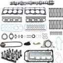 5.7 HEMI Cam MDS Lifters Camshaft Kit with Gasket and Timing Chain for 2009-2015 Chrysler 300 Dodge Charger Challenger Durango Jeep Grand Cherokee 5.7L V8 53022372AA