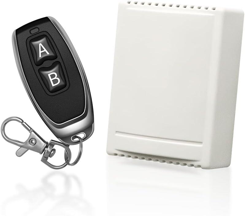 TOPENS HLR01 HomeLink Compatible Universal Receiver with Remote Control Transmitter for Automatic Swing Sliding Gate Opener Garage Door Opener, Security Gate Operator Accessory