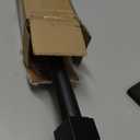 1" Curtain Rod Telescoping Single Drapery Rod 36-72 Inches, With Square Heavy Duty Aluminum Alloy Finials, Matte Black