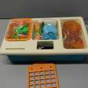 CUTE STONE Play Kitchen Sink Toys with Upgraded Real Faucet, Play Cooking Stove, Cookware Pot and Pan,Play Food, Color Changing Dishes Accessories for Boys Girls Toddlers (Blue)